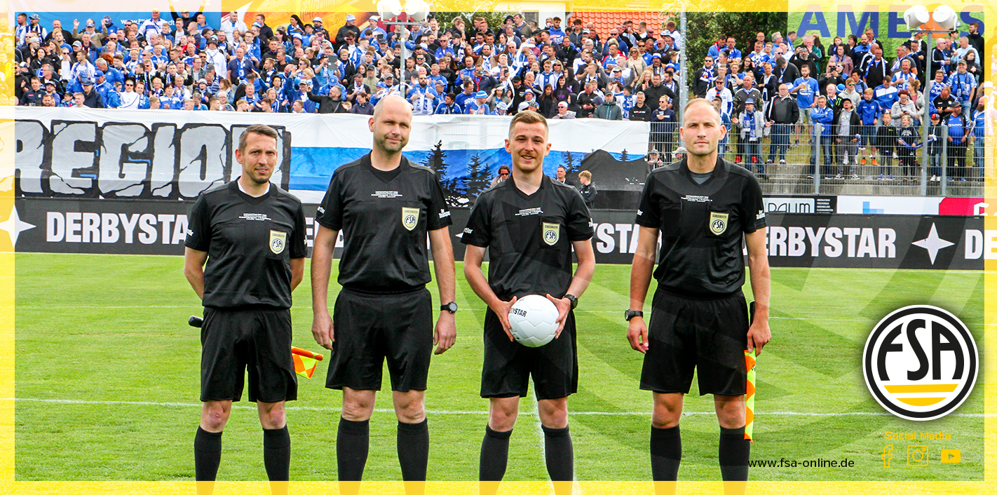 Schiedsrichter beim Finaltag der Amateure in Halberstadt